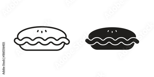 Pie icons logo design, Pictogram Icons