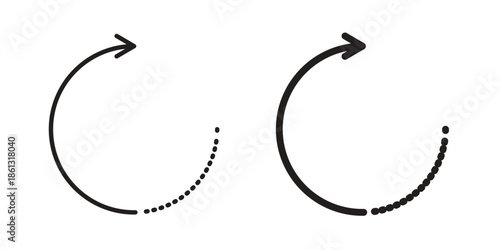 Rotate right icons logo design, Pictogram Icons