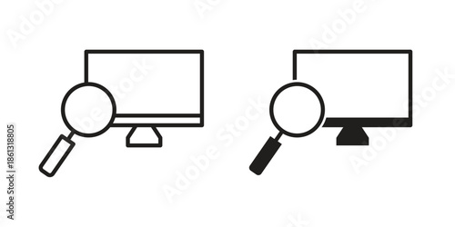 Search online icons logo design, Pictogram Icons