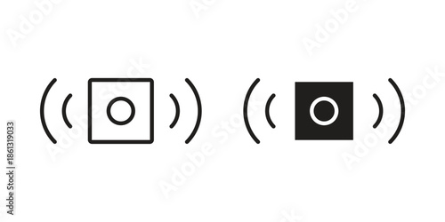 Sensor icons logo design, Pictogram Icons