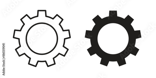 Settings icons logo design, Pictogram Icons