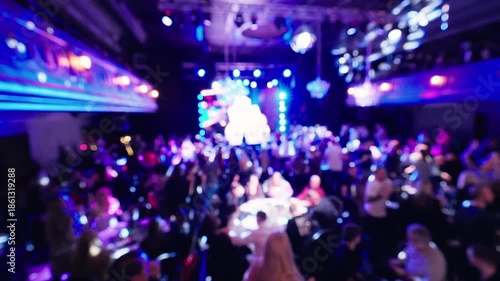 Wallpaper Mural Lively ceremony illumination, Colorful event featuring illuminated stage and enthusiastic applause Torontodigital.ca