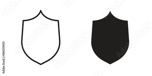 Shield icons logo design, Pictogram Icons