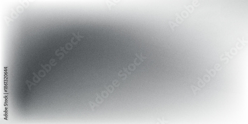 Grainy gradient background, grey black white monochrome abstract noise texture banner backdrop.vector eps10