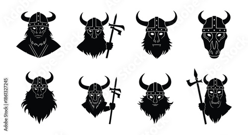 Viking symbols and characters a collection of iconic norse imagery and elements