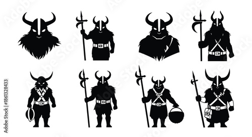 Viking symbols and characters a collection of iconic norse imagery and elements