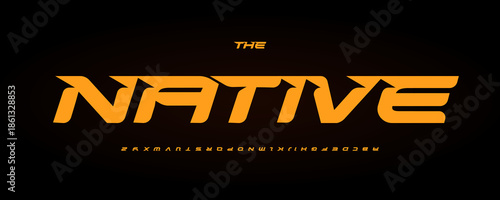 Speed Race Font Logo Alphabet Vector Fast Dynamic Letters Set Typography, Bold Action Sport Typographic Design Title Text, Racing Poster Headline, Type Logotype, Sharp Serif Fonts. Vector Typeface