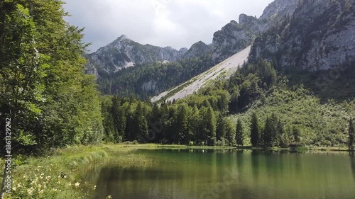 Idyllic lake in the Bavarian Alps near Inzell