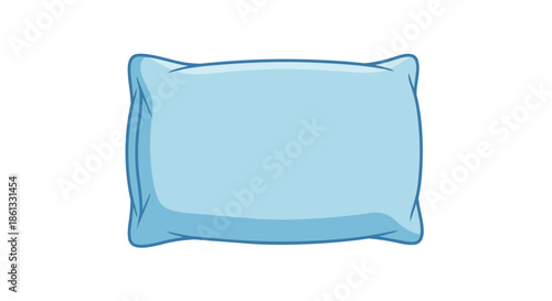 This soft, serene light blue cartoon pillow offers a comforting embrace, promising peaceful dreams and a tranquil night's sleep, perfect for any