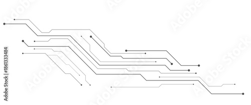 Digital texture techno circuit line networked technology background in abstract vector png..