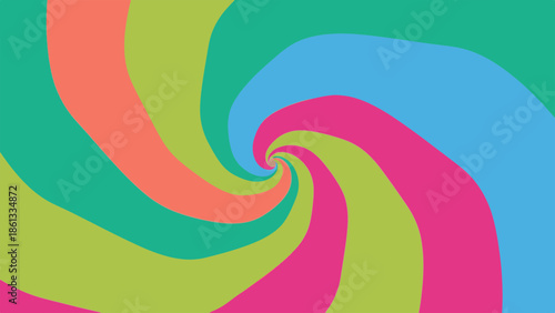Vibrant swirling patterns of colorful abstract shapes