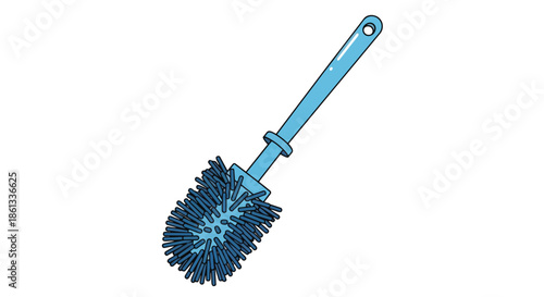 Essential Blue Cleaning Tool for Bathroom Hygiene Maintenance and Sanitation Tasks