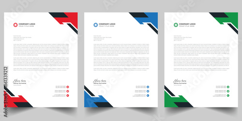 Modern Corporate Branding Letterhead Collection