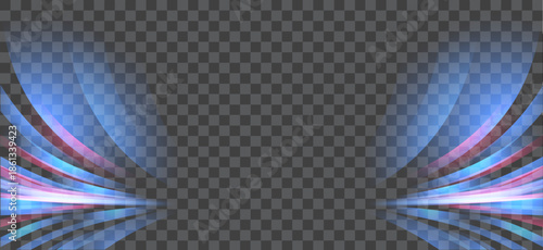 Experience the dynamic energy of this vibrant abstract background, featuring swirling blue and red lights that evoke a sense of motion and creativity.