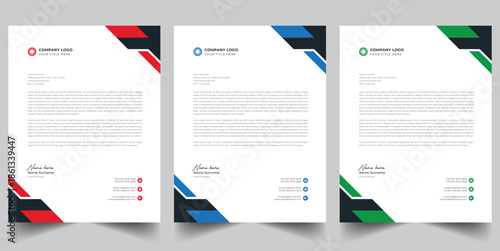 Modern Corporate Branding Letterhead Collection