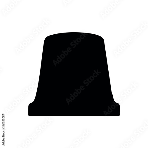 Ambulance siren silhouette vector flat illustration design.