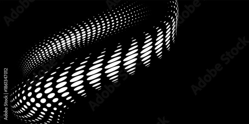 abstract background with glowing circles. Swirl circular lines pattern. Geometric spiral. Twirl element. Modern graphic design. Futuristic technology concept.