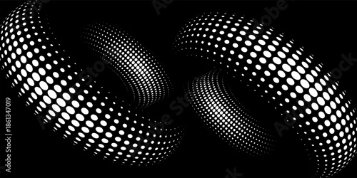 abstract background with glowing circles. Swirl circular lines pattern. Geometric spiral. Twirl element. Modern graphic design. Futuristic technology concept.