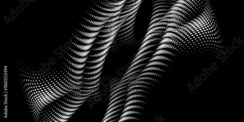 Wallpaper Mural Background Composition, Web Template (Halftone) Raster Illustration Torontodigital.ca