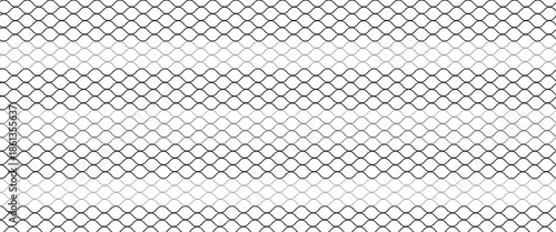 Curved net pattern. Seamless design for sportswear or equipment like soccer goals, volleyball nets, basketball hoops, hockey nets, and athletic gear
