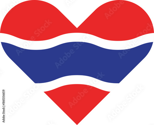 Thailand Flag in heart shape. Love Thailand concept. Thai flag icon symbol of loves. Free Download Thailand Flag in heart shape. Love Thailand concept. Thai flag icon symbol of loves. - GFXLoad
