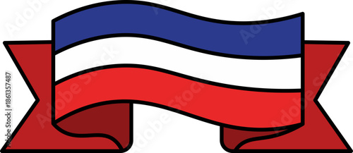 Flag of Thailand Illustration vector shape