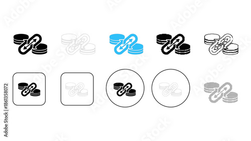 Data link icon representing secure connection and transfer between data sources