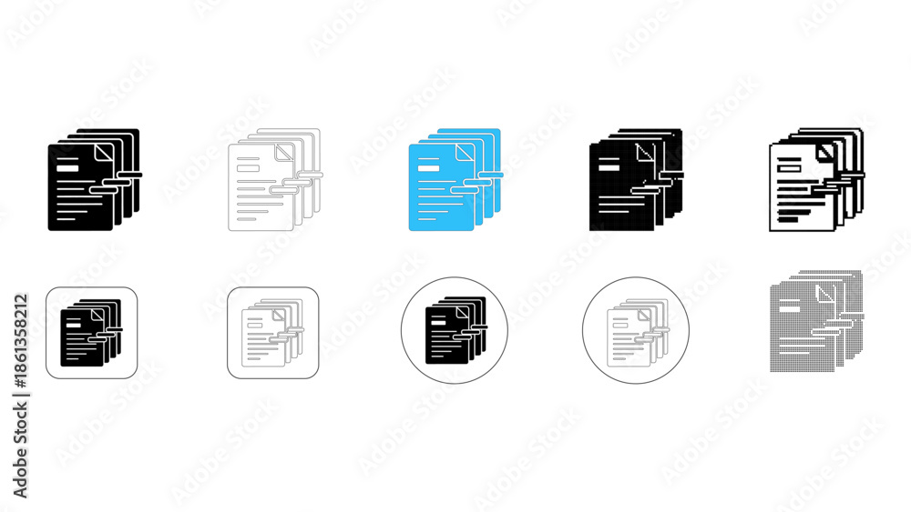 Φωτογραφία Illustration of a document copy icon representing duplication and management