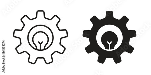 Project Development icons collection. Thin linear and black flat icons