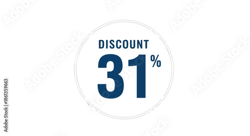 Promotional graphic displaying an enticing thirty-one percent discount offer badge for immediate savings