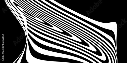 Circles Lines round frame, dynamic vector AI Technology science music concept lines.