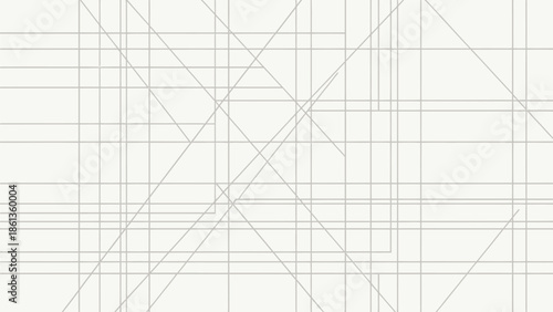 Minimalist abstract background featuring overlapping gray and beige lines creating a modern geometric grid pattern