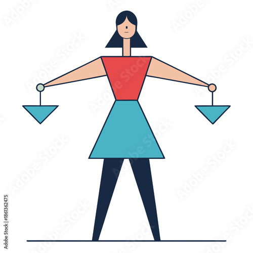 Minimalist Female Leadership Inspired Abstract Form Logo