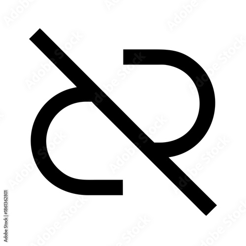 Minimal Abstract Symbol Representing Simplicity and Clarity