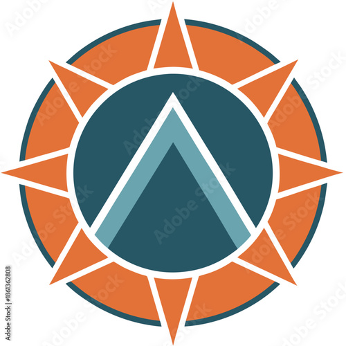 Abstract Success and Achievement Minimalist Business Icon