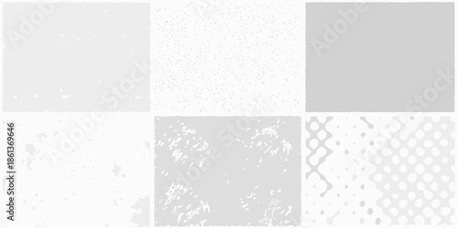 Abstract gray squares with varied textures and patterns displayed in a grid