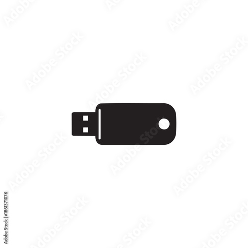 Vector Security key authentication solid icon