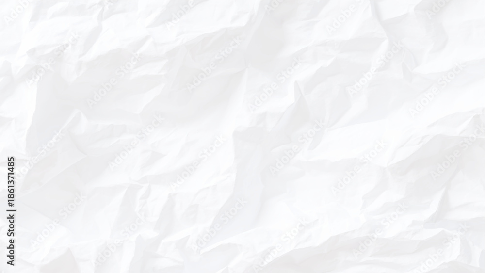 Obraz premium Crumpled white paper texture background