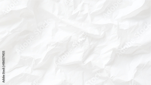 Crumpled white paper texture background surface