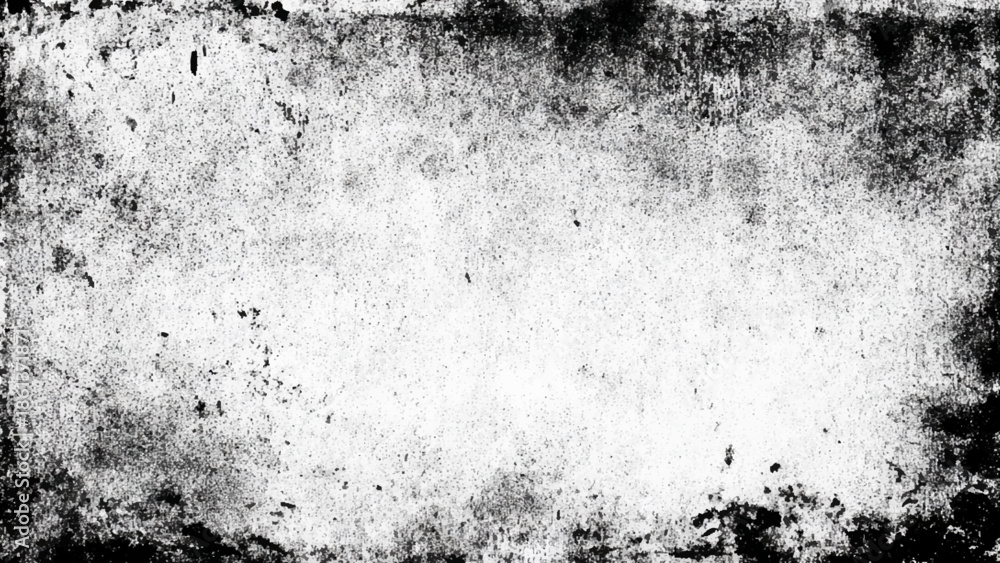 Αυτοκόλλητο Grunge texture with black and white speckles and dark edges