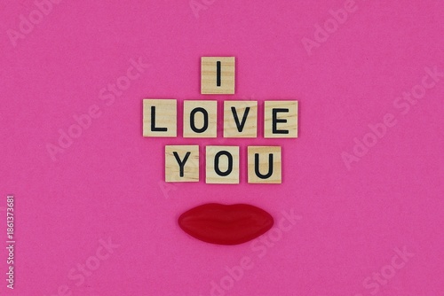 
Wooden blocks with the text 