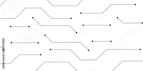 AI pad and electrical lines connected on white and grey background. Abstract background with technology circuit board texture. Gray and white technology background digital systems Hi-tech technology 