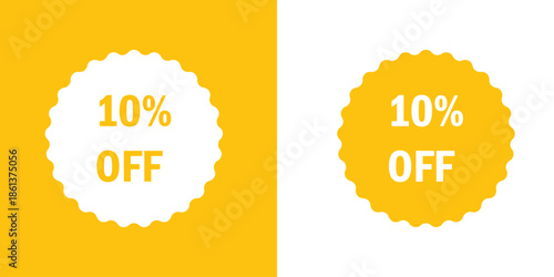 Limited Offer 10 Percent Off Sale Label Vector Style