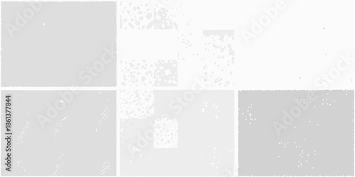 Abstract gray and white textured blocks forming a grid pattern