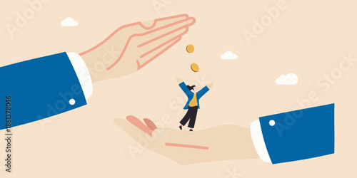 Protecting and nurturing a small person with large supportive hands