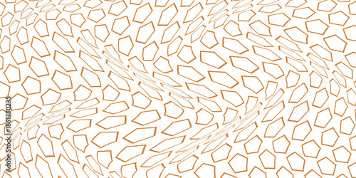 simple bronze outline pentagon wave pattern for banner poster background.