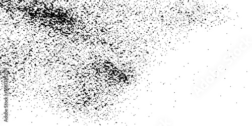 Abstract black and white grunge background texture featuring clear water drops and liquid bubbles on a transparent glass surface