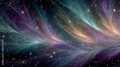 Enchanted galaxy view with shining stars and radiant cosmic beauty high resolution wallpaper
