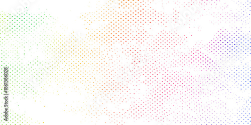 Seamless blue grunge vector wallpaper featuring a colorful mosaic pattern and halftone dot textures with vintage digital pixel elements for an abstract geometric art illustration design