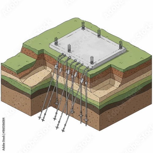 Foundation Reinforcement System for Building Stability.